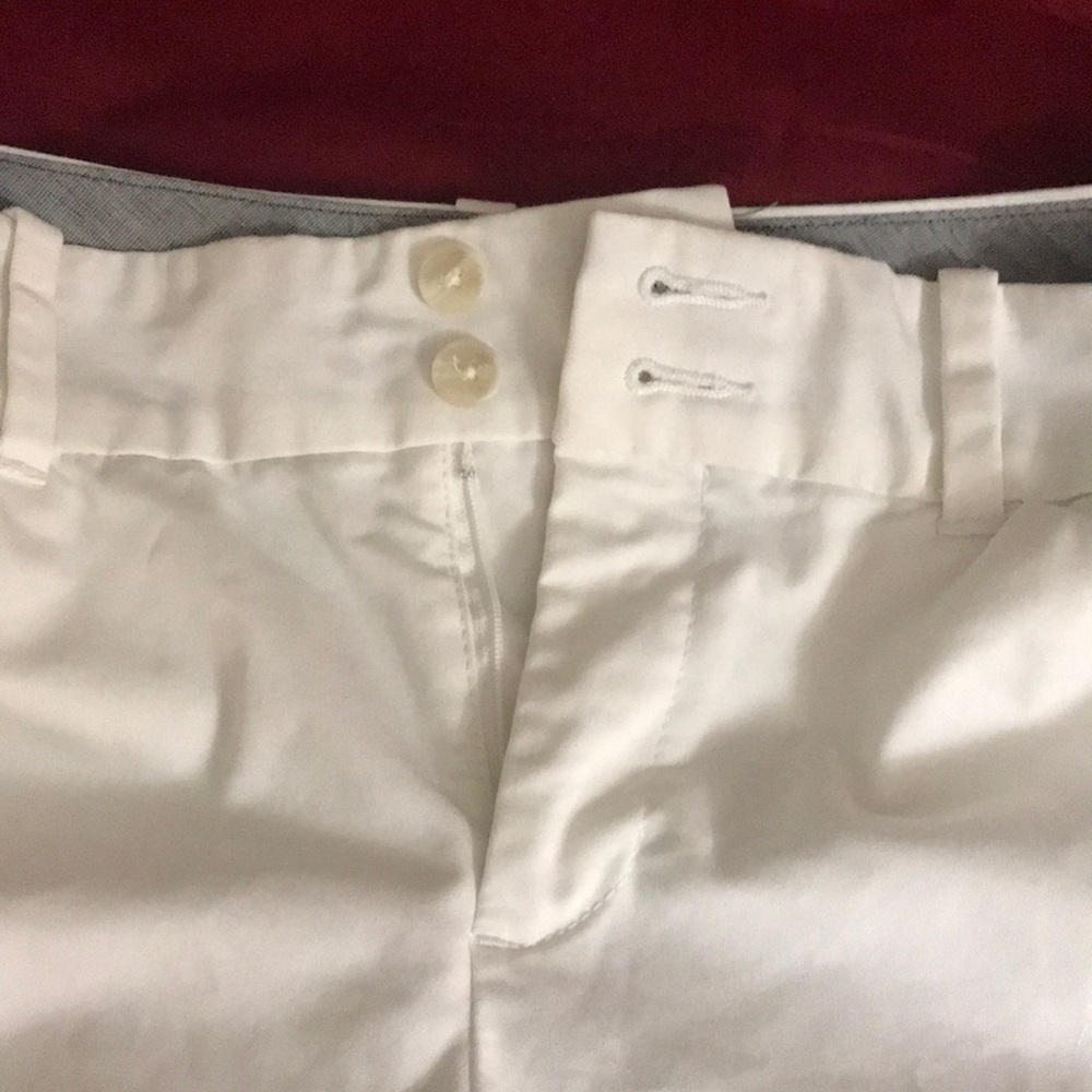 NEW Dockers shorts white Bermuda cotton/poly front zip & 2 pockets women size 8 - Picture 6 of 9